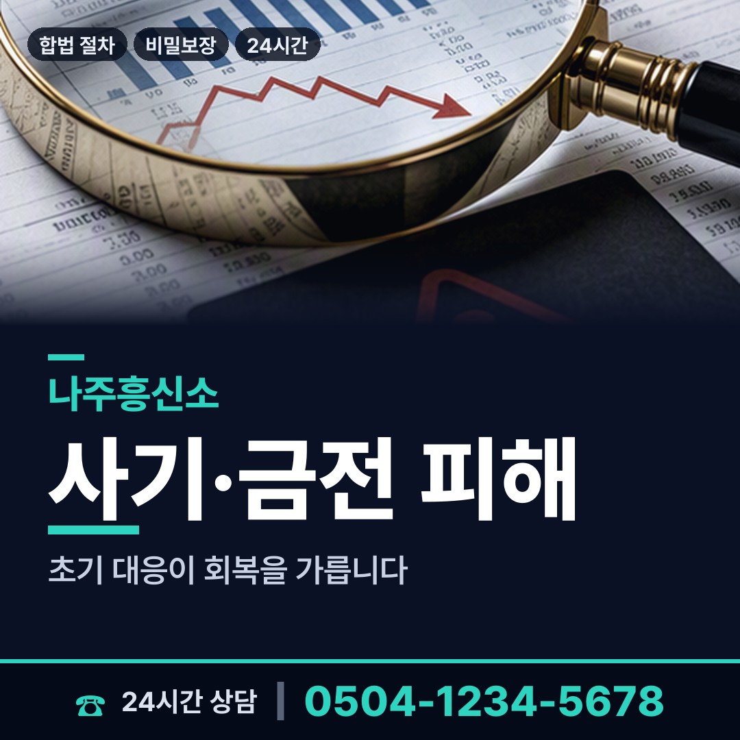 나주 금남동 흥신소비용 상담 안내